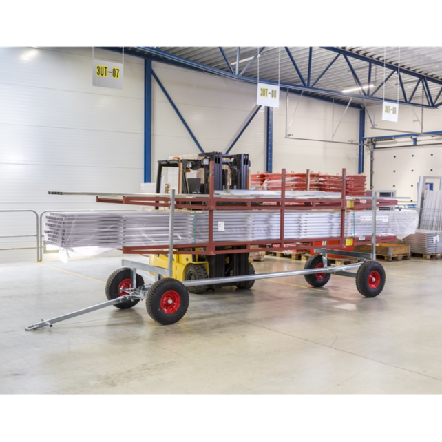 Materiaalwagen 4000x1270x640mm Heftruck aanhanger langmateriaal wagen