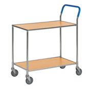 Roltafel met duwbeugel 850 x 435 x 950 mm 2 planken trolley 150Kg