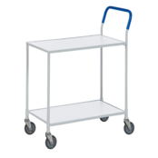Table on wheels 850 x 435 x 950 mm with 2 shelves trolley 150Kg