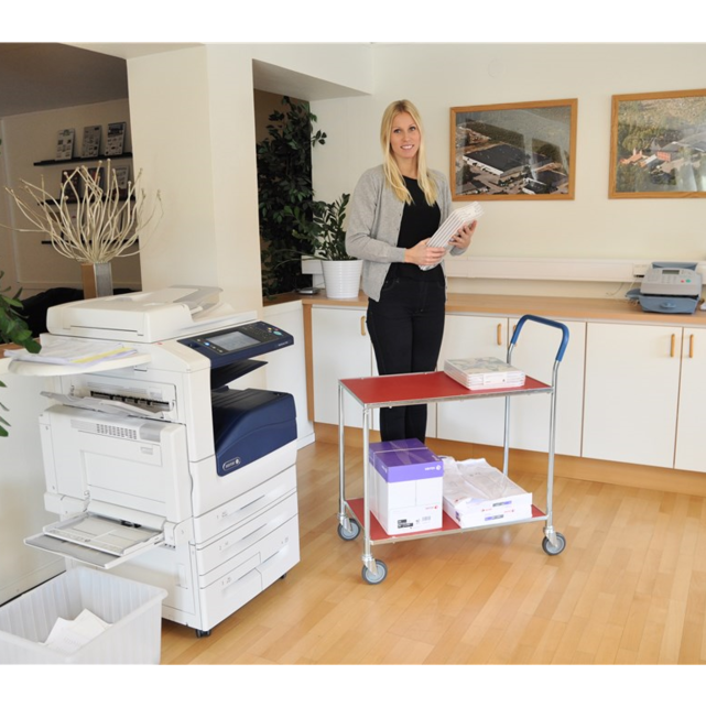 Roltafel met duwbeugel 850 x 435 x 950 mm 2 planken trolley 150Kg