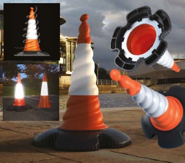Traffic cone Ø 55cm H75cm wind resistant high reflectivity safety cone Traffic cone Ø 55cm H75cm wind resistant high reflectivity safety cone
