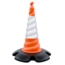 Skipper Traffic cone Ø 55cm H75cm wind resistant high reflectivity safety cone