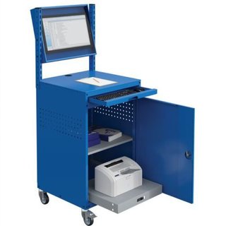 Armoires informatique Modulinfo en acier mobile station IT écran inclinable
