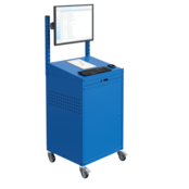 Computerkasten Modulinfo IT Schrank Stahl Computer poststation mobil