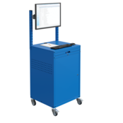 Computerkasten Modulinfo IT Schrank Stahl Computer poststation mobil