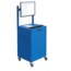 SalesBridges Industrial Computer Cabinet with Rail-Mounted Monitor Support