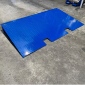 Stahl-Auffahrrampe für Seecontainer-Ladeplattform 210 x 123,5 x 16 cm, 5.000 kg Traglast
