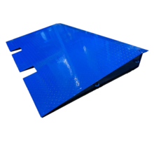 Stahl-Auffahrrampe für Seecontainer-Ladeplattform 210 x 123,5 x 16 cm, 5.000 kg Traglast
