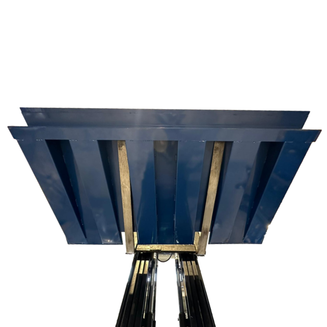 Stahl-Auffahrrampe für Seecontainer-Ladeplattform 210 x 123,5 x 16 cm, 5.000 kg Traglast
