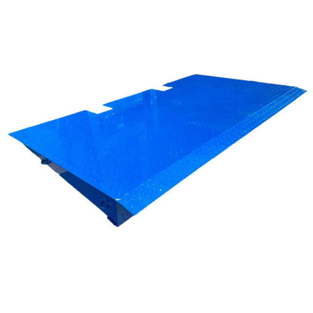 Stahl-Auffahrrampe für Seecontainer-Ladeplattform 210 x 123,5 x 16 cm, 5.000 kg Traglast