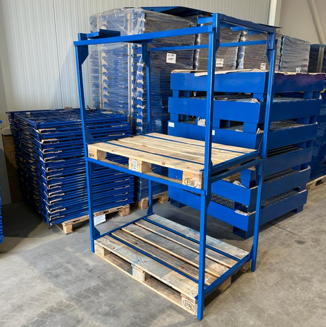 Palletstapelrek für Pallet demonteerbaar opzetframe Euro Pallet