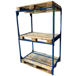 Demountable pallet rack for euro pallet