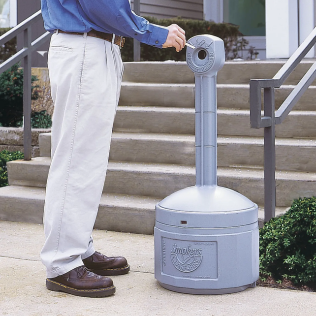 Cigarette-Butt Receptacles Outdoor Ashtray  - Grey Cigarette-Butt Receptacles Outdoor Ashtray  - Grey