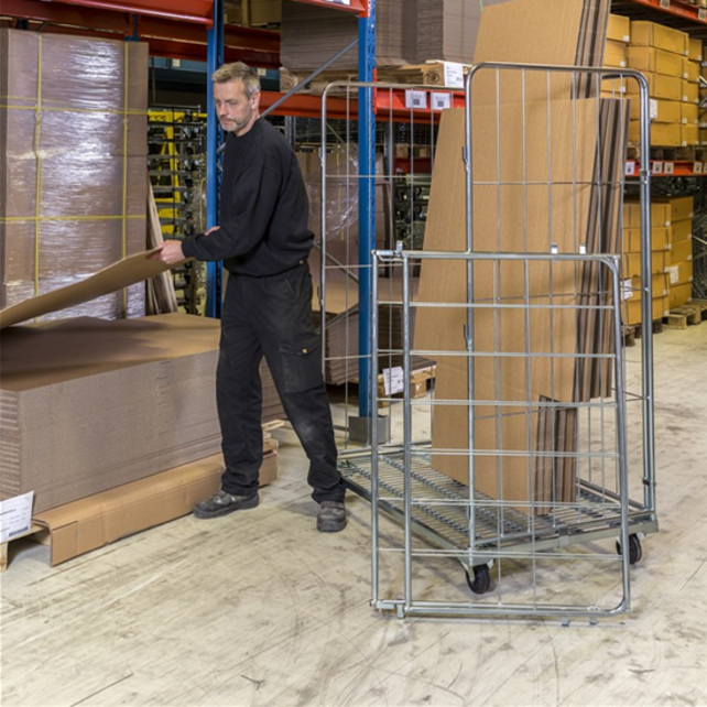 Maxi Roll conteneur 4 côtés Zincé 2000x800x1800 mm