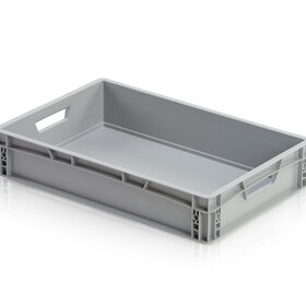 Plastic Kratten 60x40x12 cm Stapelbak Eurobox  Open handvat