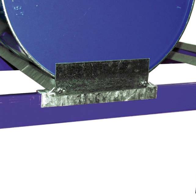 Drum rack shelves with sump tray 6x 200 Liter horizontal position Drum rack shelves with sump tray 6x 200 Liter horizontal position