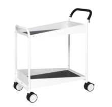 Servicewagen mit Soft-Grip, 2 Ablageflächen, 866 × 455 × 980 mm