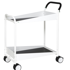 Service trolley TROLLEY Soft grip 2 shelves 866x455x980mm