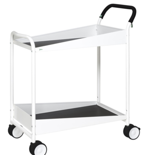 Chariot de service TROLLEY Softgrip 2 étagères 866x455x980mm