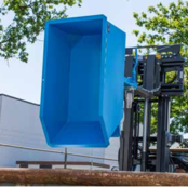 Swarf Tipper Container GU-E model with drain tap and sieve insert