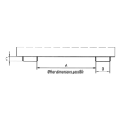 Swarf Tipper Container GU-E model with drain tap and sieve insert