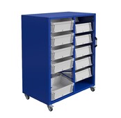 Chariot pour bac de rangement Eurobox  series Rollbox 2  colonnes Chariot pour bac de rangement Eurobox  series Rollbox 2  colonnes