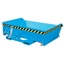 Mini Swarf Tipper Container Extreme Low Tilting Container SMGU model with drain tap and sieve insert