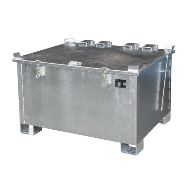 Lithium-Ion veilig container voor nieuwe, gebruikte of beschadigde Li-Ion accu