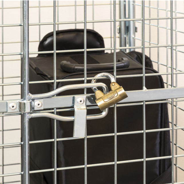 Diebstahlsicherer Rollcontainer – Sicherheitscontainer, verzinkt, 720 × 830 × 1840 mm