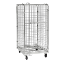 Diebstahlsicherer Rollcontainer Sicherheitscontainer – Verzinkt, 795 × 715 × 1505 mm