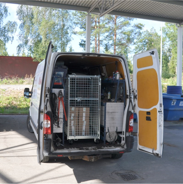 Diebstahlsicherer Rollcontainer Sicherheitscontainer – Verzinkt, 795 × 715 × 1505 mm