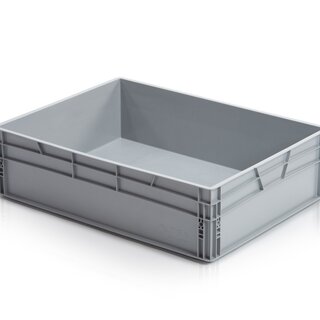 Eurokrat 80x60x22 cm Plastic kratten Stapelkratten gesloten handvaten