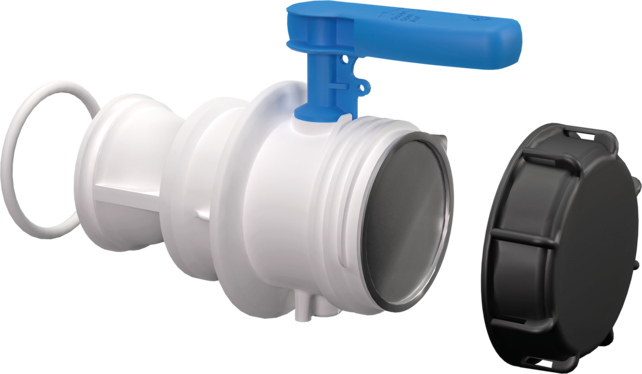 Conteneur liquide IBC 1000 litres avec palette plastique - Neuf