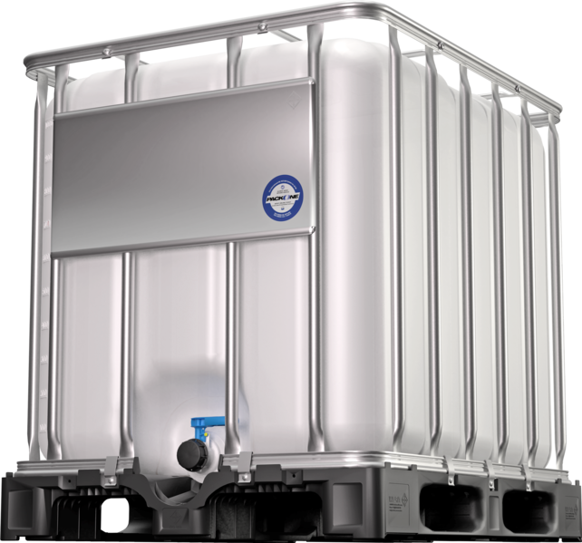 IBC liquid container 1000 liters with plastic pallet - New