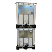 IBC vloeistofcontainer 1000 Liter met Kunststof pallet - Nieuwe