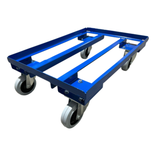 Steel Dolly for plastic crates 60x40 cm - Load capacity 450Kg