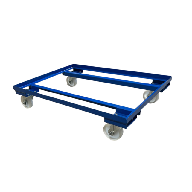 Transportroller für Euronorm-Stahlbehälter 80 x 60 cm – 450 kg
