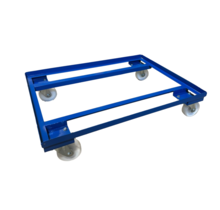 Steel Dolly for plastic crates 80x60 cm - Load capacity 450Kg