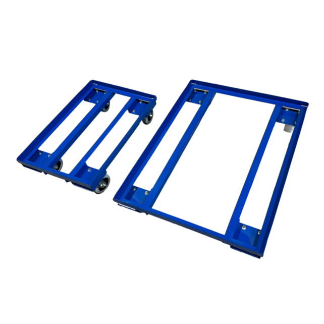 Plateau roulant en acier 80x60 cm pour bac de rangement  - Capacité 450Kg
