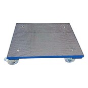 Plateau roulant en acier 80x60 cm pour bac de rangement  - Capacité 450Kg