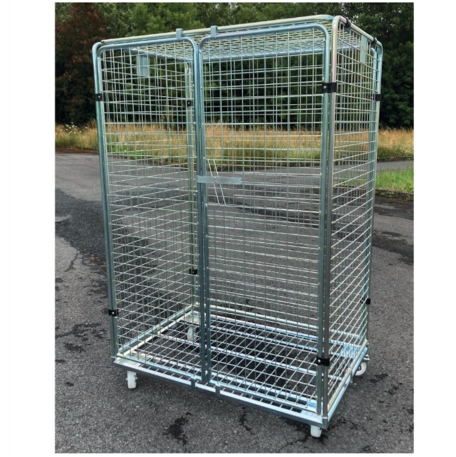 Large Anti Theft Roll Container Security Container Zinc 1200x805x1800 mm