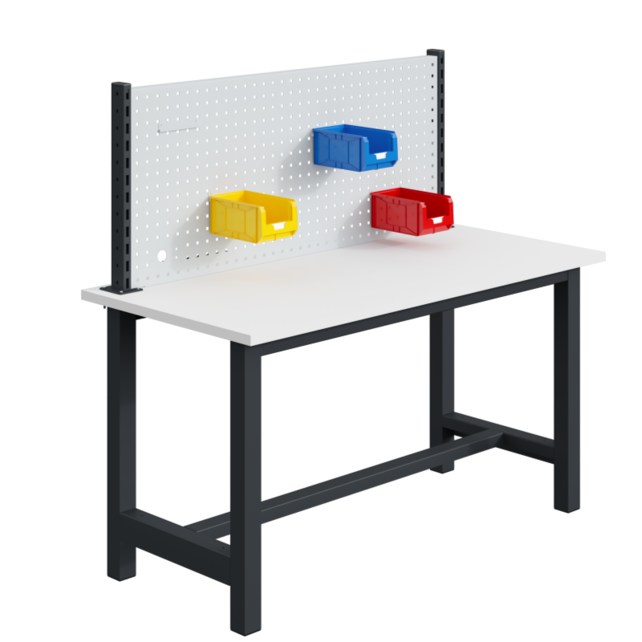 Perforated upper backboard H585mm, with two uprights