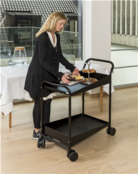 Service trolley TROLLEY Soft grip 2 shelves 866x455x980mm