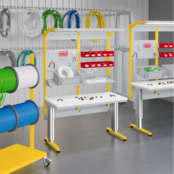 Rail de support pour conteneurs bac à bec