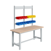 Grab containers support rail