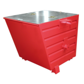 Stacking tipper Tipper container BSK for use with traverse