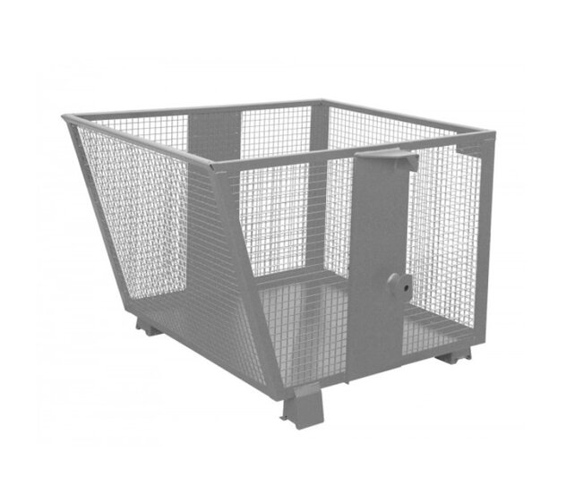 Conteneur grillagé BSK-G pour matériaux légers 900 litres pour chariot élévateur