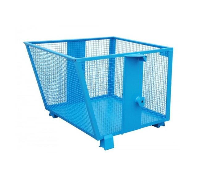 Conteneur grillagé BSK-G pour matériaux légers 900 litres pour chariot élévateur