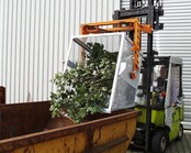 Wire mesh Container BSK-G for light materials 900 Liter for forklift