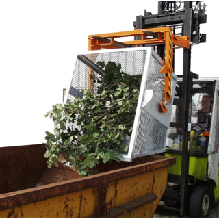 Gaascontainer BSK-G Roostercontainers voor lichte materialen 900 Liter  voor heftruck